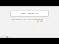 Exploring Direct and Inverse Variation Concepts
