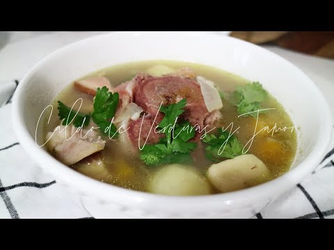 CALDO DE VERDURAS Y JAMON #caldodeverduras