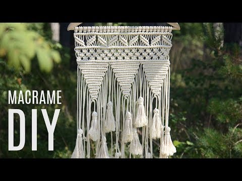 DIY Macramé Wall Hanging Easy Tutorial by Macrame School | Home Decor Ideas
