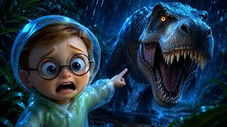 🔴 Run! The T-Rex Is Right Behind Him! 🦖🚓😱 | Kids Cartoon