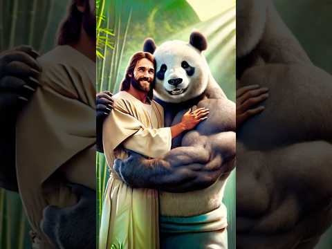 Jesús Con El Poderoso Panda #fe #shorts #edit #jesuschrist