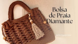 BOLSA DE PRAIA Diamante - Tendência Boho 2025