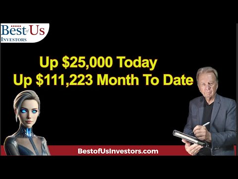 Stock Portfolio Up 3% Today / 15% Month To Date