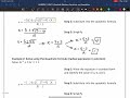 Solving Quadratic Equations with the Quadratic Formula