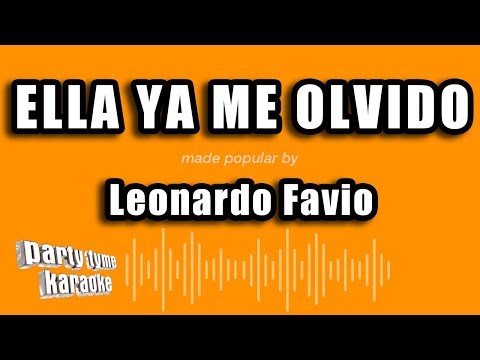 Leonardo Favio – Ella Ya Me Olvido (Versión Karaoke)