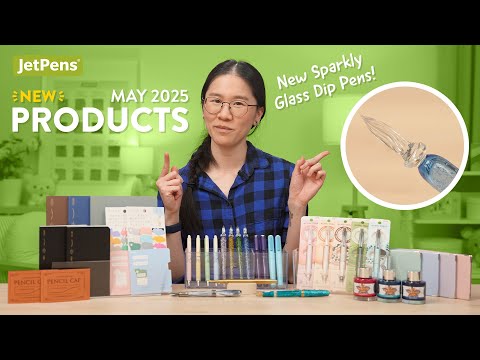 NEW Stationery from May 2025 at JetPens! | New Sparkly Glass Dip Pens & Snoopy Gel Pens!  ✨🖊️