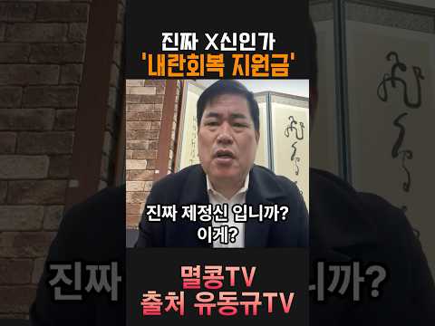 내란 회복 지원금? '이재명 정신병' 지원금 줘라 #이재명 #지원금 #민주당 #조국당