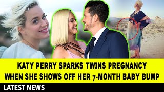 Katy Perry sparks twins pregnancy when she Shows Off her 7-Month Baby Bump in desert scenery