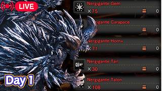 Crafting Everything from Nergigante Takes Forever! | Day 1 | Monster Hunter World & Iceborne