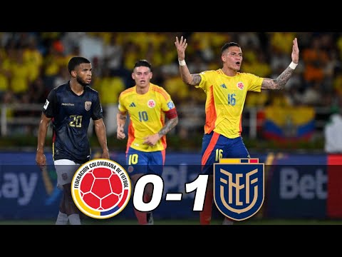 COLOMBIA vs ECUADOR 0-1 - Goles y Resumen del partido - ELIMINATORIAS SUDAMERICANAS 2024