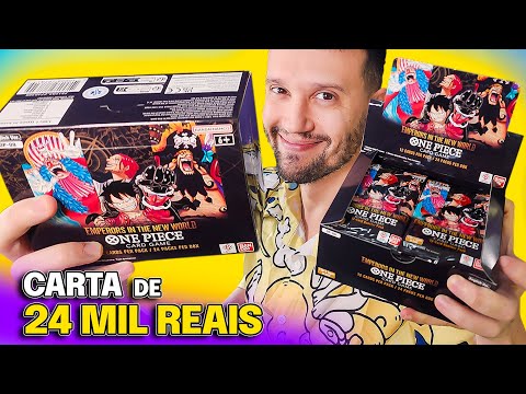 ABRI 2 BOOSTER BOX EM BUSCA DA CARTA DE 24.000 REAIS!  CAPITÃO HUNTER CARTAS ONE PIECE