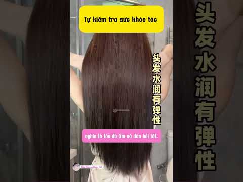 3 cách kiểm tra tóc để biết tóc bạn khỏe mạnh hay bị hư tổn #tocdep #shorts