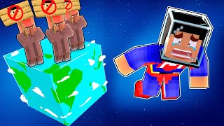 LOS ALDEANOS ME EXPULSARON DEL PLANETA TIERRA EN MINECRAFT TROLL 🌍😱