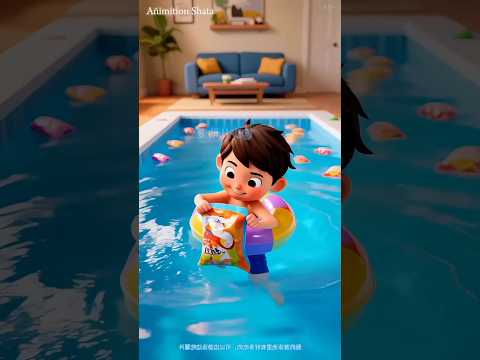 আমার বাবা আমাকে সুইমিং পুল বানিয়ে দিয়েছে 😍 Bangla Cartoon #shorts #cartoon