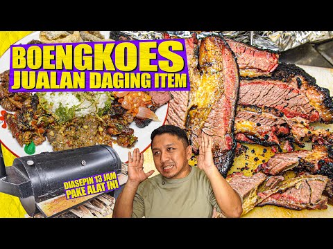 DAGING ITEM DI JUALAN SAMA FOOD VLOGGER INI !!