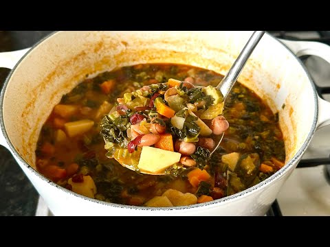 Mix Beans and Kale Stew/ Vegan Recipe