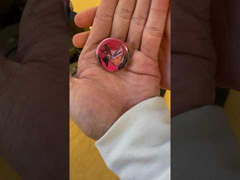 HAZBIN HOTEL ALASTOR BUTTON PIN | #hazbinhotelalastor #hazbinhotel #alastorhazbinhotel #alastor