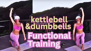 FUNCTIONAL TRAINING Kettlebell Dumbbell Strength Abs Crunches Turkish Get-ups Squats Biceps Planks