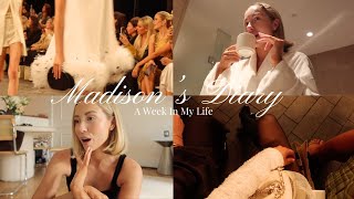 a week in my life (fashion week chaos, skincare/makeup routine, office tour)