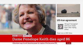 Dame Penelope Keith Dies - BBC News Channel (29 June 2026)
