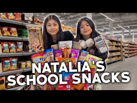 GROCERY SHOPPING FOR NATALIA'S SCHOOL SNACKS!! | Chelseah Hilary