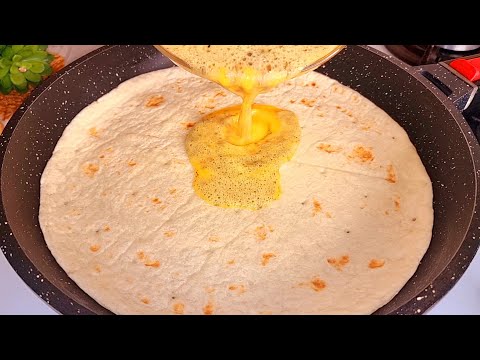 Haben Sie Tortillas und Eier zu Hause? Leckeres und leichtes Abendessen, schnell zubereitet!