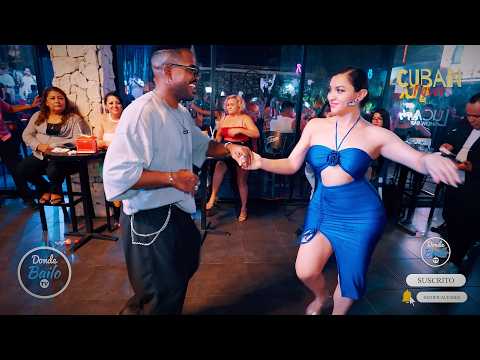 Mexicana impresiona a Cubano Bailando Salsa  - Adonis Santiago y Grace | Cuban Fever 2024