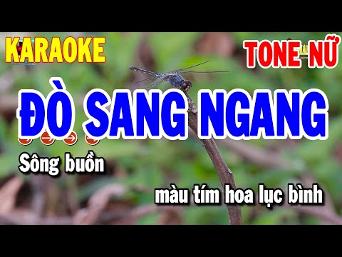 Karaoke Đò Sang Ngang Nhạc Sống Mới Tone Nữ | Karaoke Thanh Hải