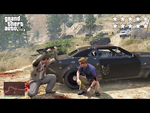 GTA 5 - Dave and Steve's TEN STAR ESCAPE FROM CAPE CATFISH PIER! (GTA V Funny Moment)