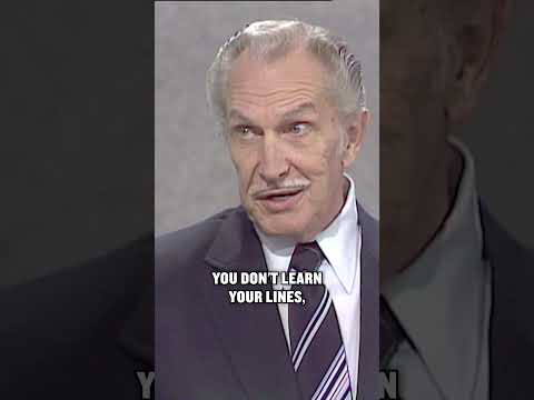 Vincent Price Had A Terrible Time Working With Errol Flynn #VincentPrice #interview #talkshow