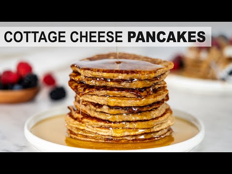 COTTAGE CHEESE PROTEIN PANCAKES | high protein breakfast ideas for healthy meal prep!