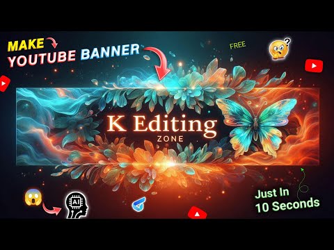 How To Make A YouTube Banner With AI For Free | YouTube Banner Kaise Banaye | Ai Banner Generator