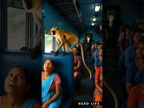 Why did this Monkey risk it's life to stop train? 🤯