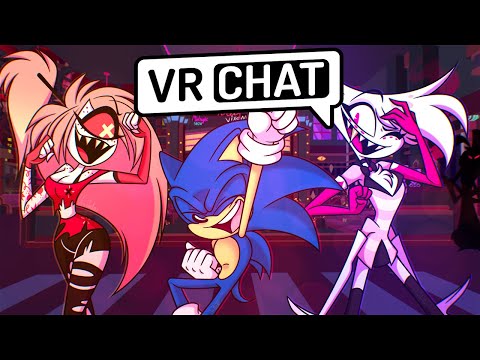 ONE HELLVA PARTY SONIC GOES OUT WITH ANGEL AND CHERRI IN VR CHAT