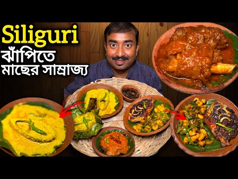 ঝাঁপিতে মাছের সাম্রাজ্য,পমফ্রেট,ইলিশ,আড়,চিংড়ি,ভেটকি,লোটে শুটকি,খাসির মাংস Siliguri Gili Gili Fish