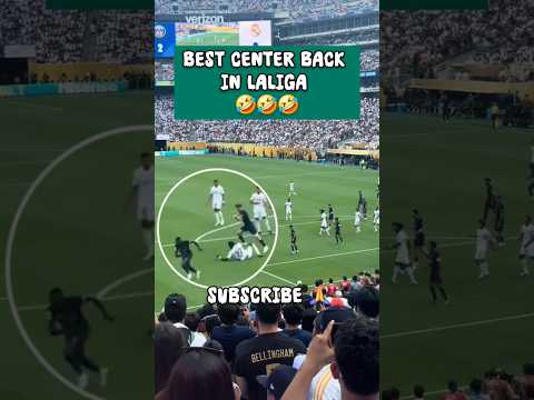 Best center back in laliga 🤣🤣. psg vs real Madrid. #psg #football #realmadrid
