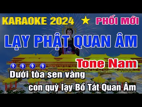 KARAOKE LẠY PHẬT QUAN ÂM Tone Nam (D#m) Nhạc Sống | Trung Hiếu