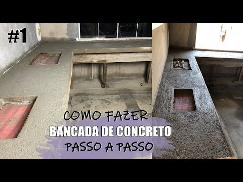 COMO FAZER BANCADA DE CONCRETO - PASSO A PASSO PARTE #1 #DIARIODAOBRA