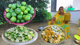 लंबे समय तक चलने वाला, हरे नींबू का अचार | Traditional Indian Lemon Pickle | green lemon pickle