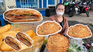 Bánh Mì Chả Thịt Chị Lý 13K Khách Bu Đông Chị Chủ Bán Mỏi Cả Tay, Ốc Luộc Bình Dân, Xôi 7 Màu Độc Lạ