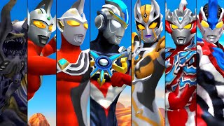 オーブトリニティ・カルミラ・タイガ トライストリウム・タロウ・ジャスティス・メガロゾーア【ウルトラマン フュージョンファイト◆ウルトラファイル ULTRAMAN】