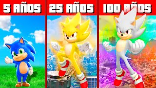 SOBREVIVÍ 100 AÑOS como SONIC en GTA 5 !! (Sonic Movie mod)