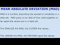 Exploring Mean Absolute Deviation Concepts