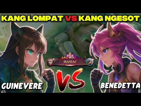 NGERI LAWAN BENDETTA YG MANIAC, TAPI KOK BISA2 NYA DPT COKLAT OM? - Mobile Legends Guinevere