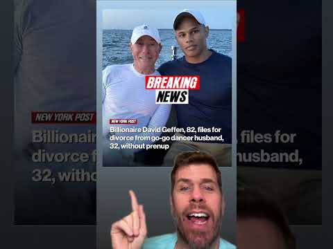Billionaire David Geffen, 82, Files For Divorce From  Go-go Dancer Husband, 32, Without A Prenup!
