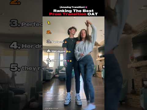Ranking The Best Prom Transition Ever #couple #beautiful #shorts