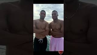 Kylian Mbappé and Achraf Hakimi on vacation in Puerto Rico #realmadrid #france #psg #maroc #holiday