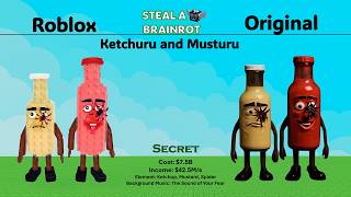 UPDATED COMPARISON: PART 3 Roblox Steal a Brainrot vs Original + YOUR BRAINROT  REQUESTS