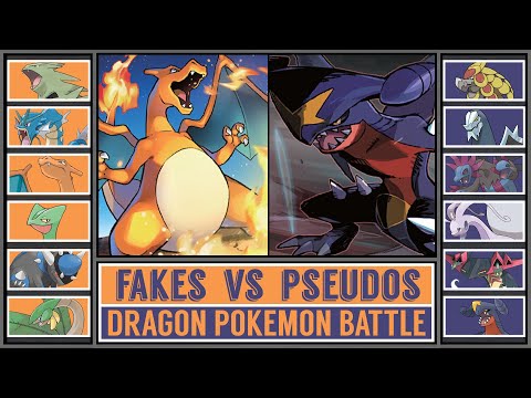 Dragon Pokémon Battle: FAKE DRAGONS vs PSEUDO LEGENDS