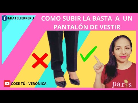 CÓMO SUBIRLE LA BASTA A UN PANTALÓN DE VESTIR